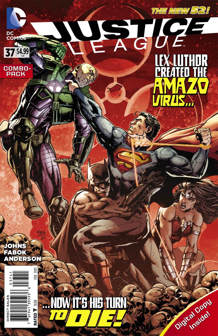 Justice League Vol 2 #37 Cover D Combo Pack Without Polybag