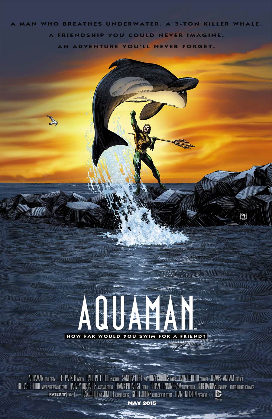 Aquaman Vol 5 #40 Cover B Variant Free Willy WB Movie Poster Cover