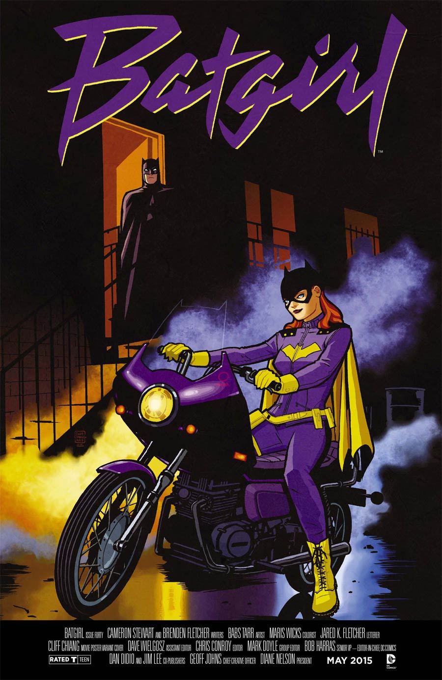 Batgirl Vol 4 #40 Cover B Variant Purple Rain WB Movie Poster Cover