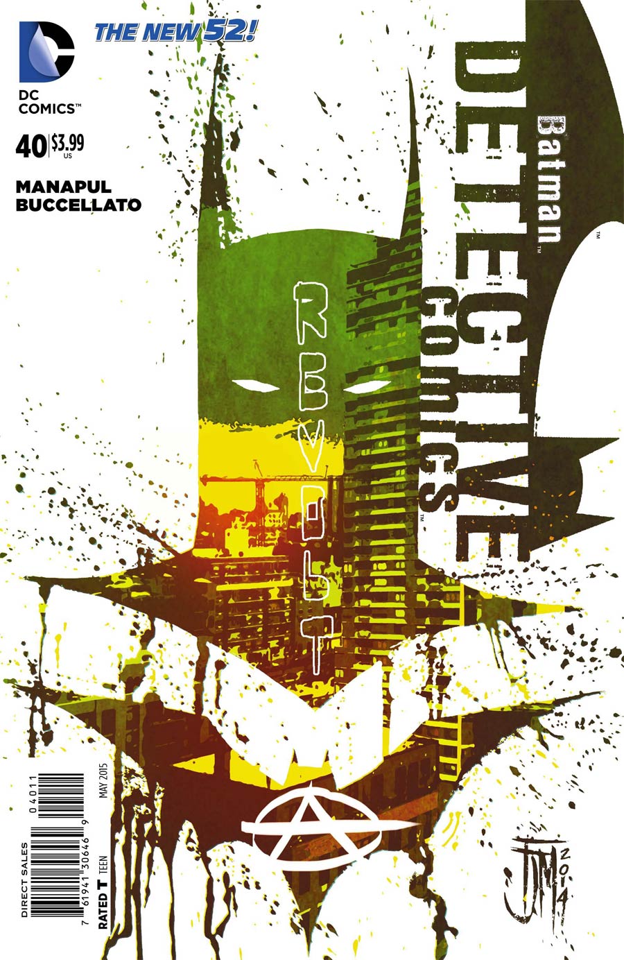 Detective Comics Vol 2 #40 Cover A Regular Francis Manapul Cover