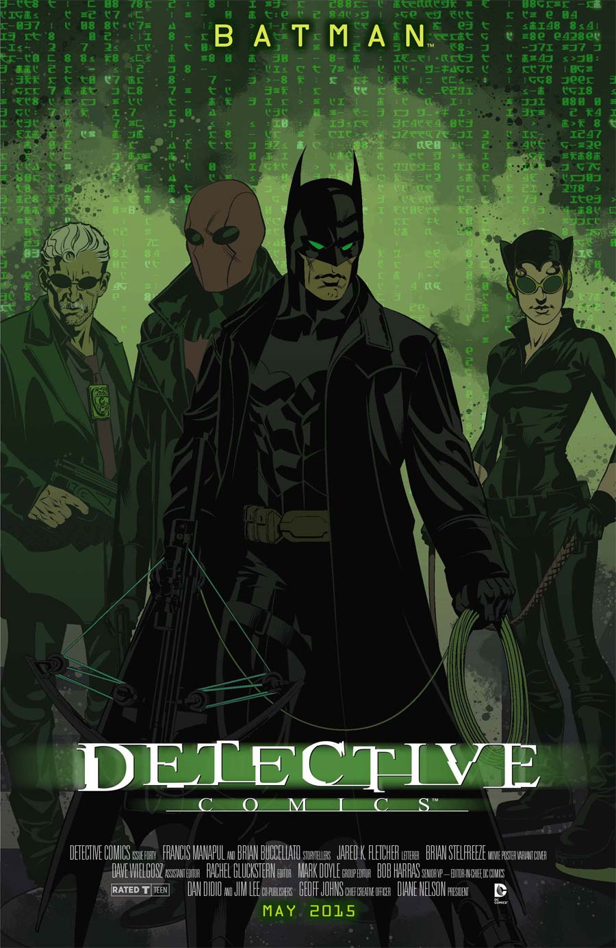 Detective Comics Vol 2 #40 Cover B Variant The Matrix WB Movie Poster Cover