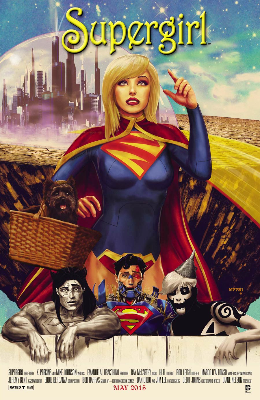 Supergirl Vol 6 #40 Cover B Variant Wizard Of Oz WB Movie Poster Cover