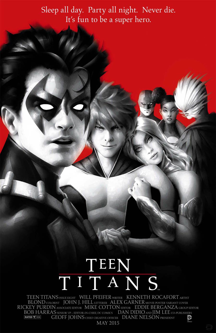 Teen Titans Vol 5 #8 Cover B Variant Lost Boys WB Movie Poster Cover