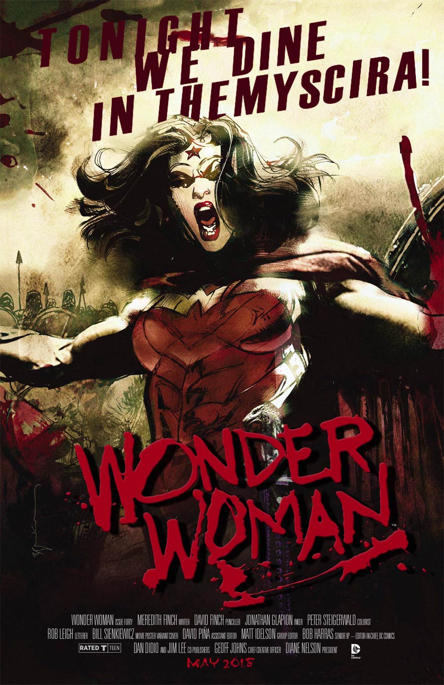 Wonder Woman Vol 4 #40 Cover B Variant 300 WB Movie Poster Cover