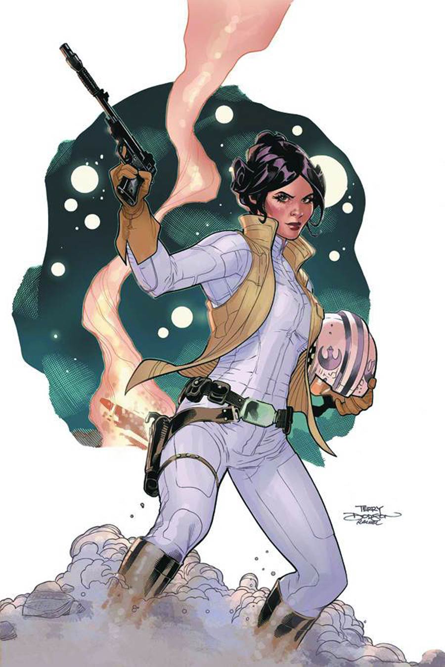 Princess Leia #1 Cover R DF Imperial Elite Gold Signed Edition By Greg Land