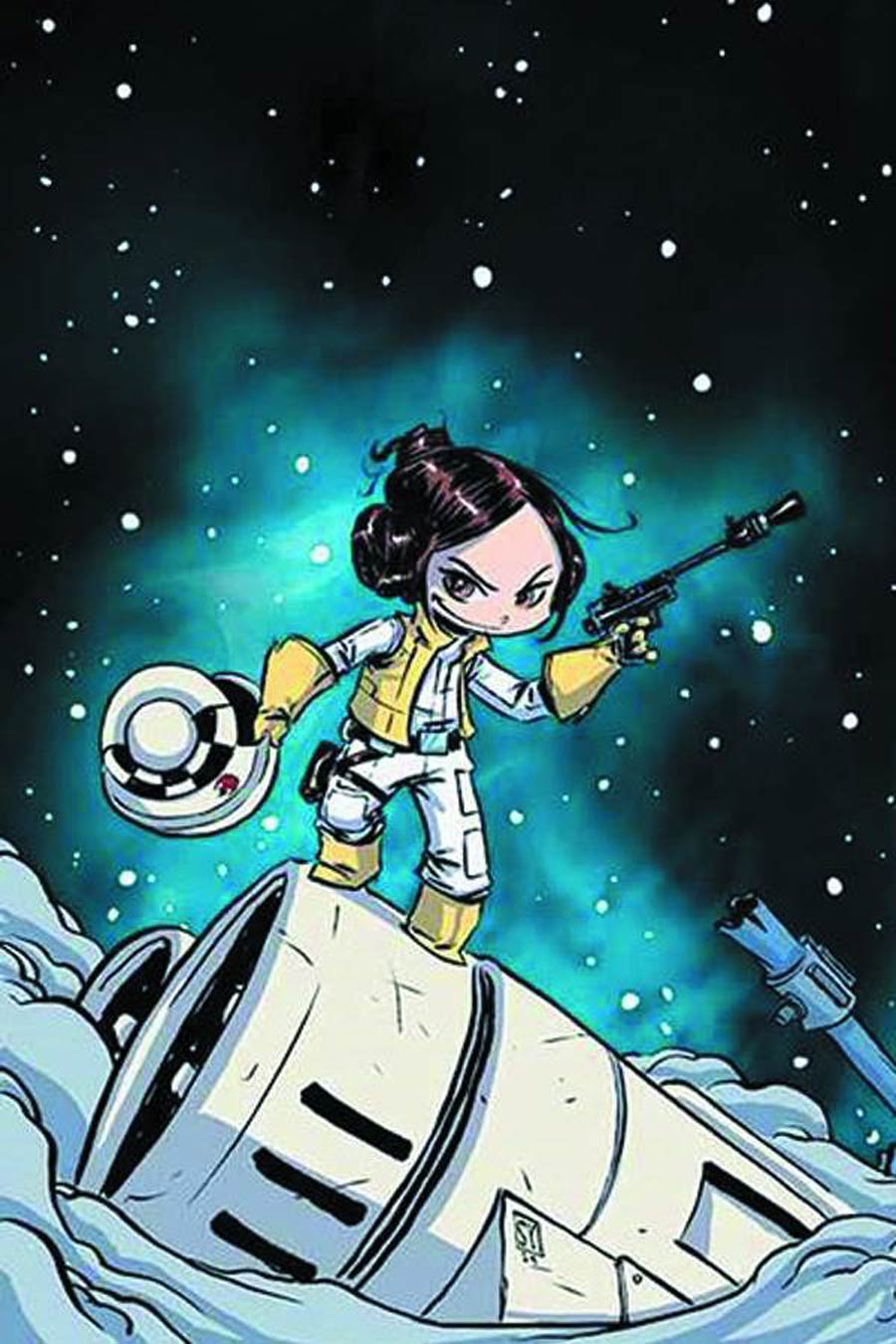 Princess Leia #1 Cover V DF Variant Skottie Young Baby Cover Signed By Skottie Young