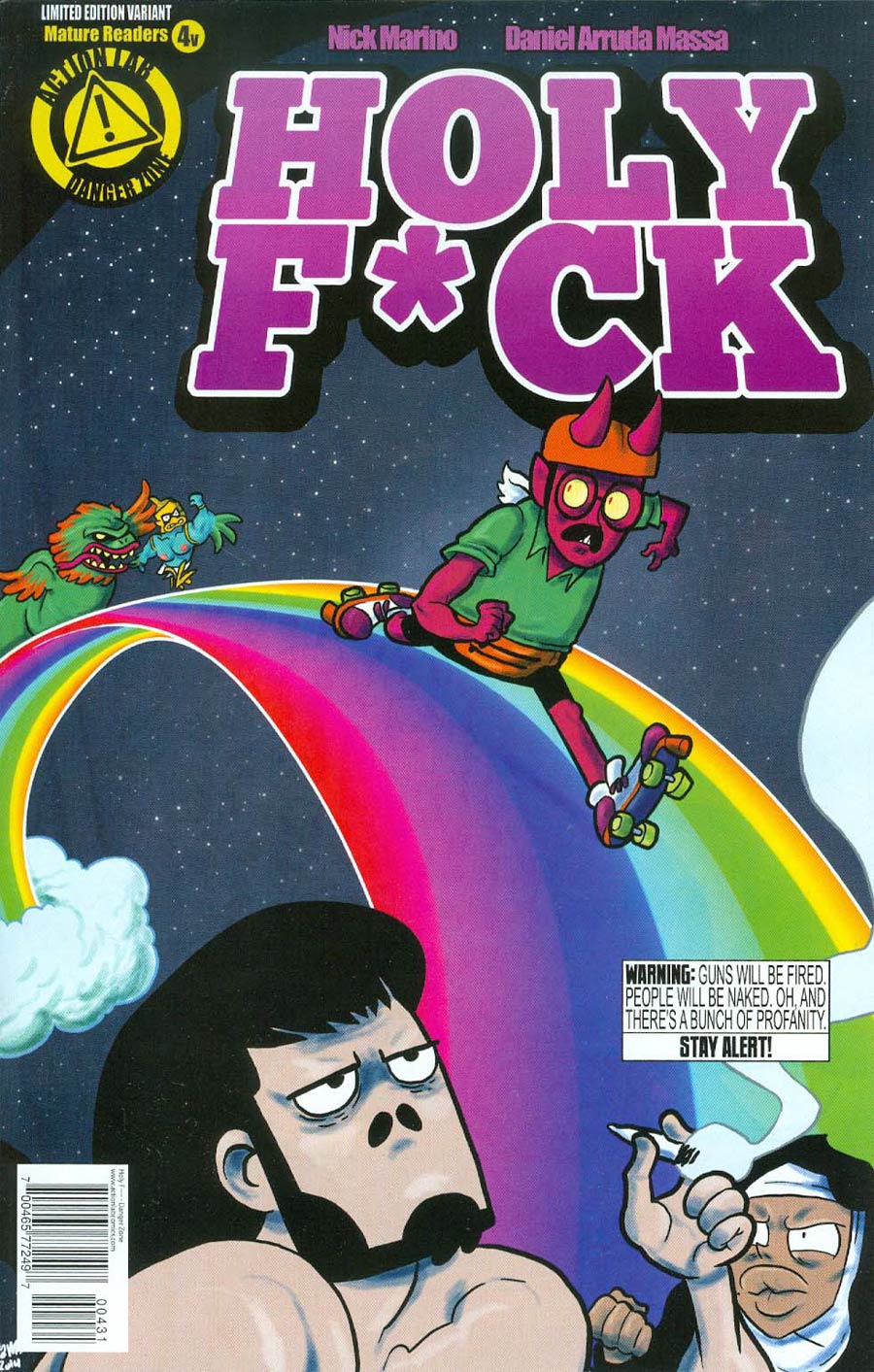 Holy F*ck #4 Cover C Variant Satan On Rainbows Cover