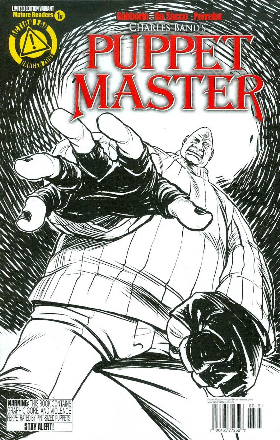 Puppet Master #1 Cover G Variant Pinhead Sketch Cover