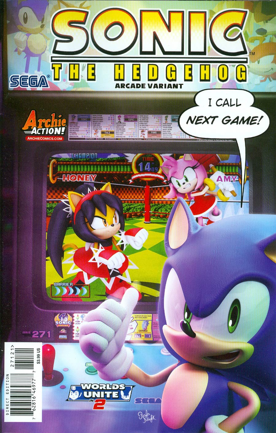 Sonic The Hedgehog Vol 2 #271 Cover B Variant Arcade Cover