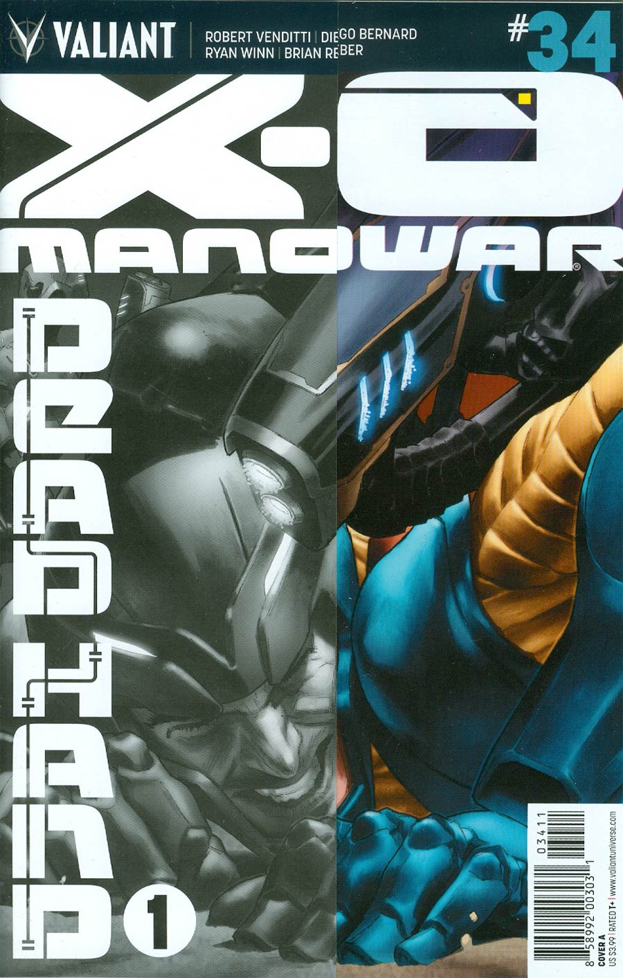 X-O Manowar Vol 3 #34 Cover A Regular Lewis LaRosa Cover