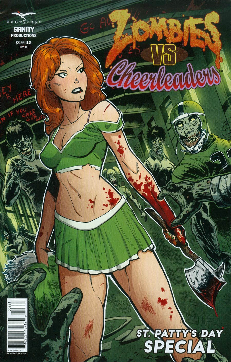 Zombies vs Cheerleaders 2015 St Pattys Day Special Cover B Andrea Errico