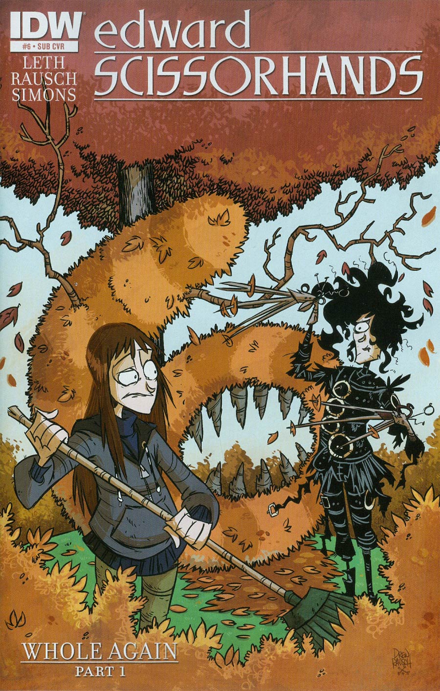 Edward Scissorhands #6 Cover B Variant Drew Rausch Subscription Cover