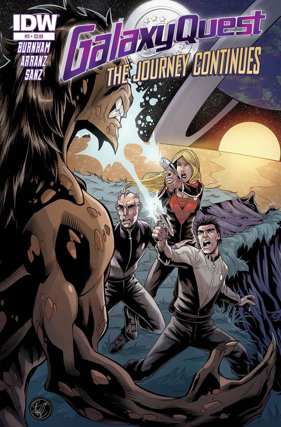 Galaxy Quest Journey Continues #3 Cover A Regular Nacho Arranz Cover