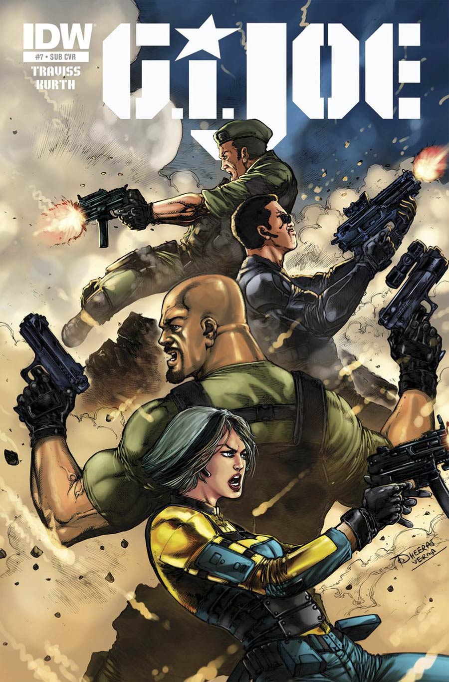 GI Joe Vol 7 #7 Cover B Variant Dheeraj Verma Subscription Cover