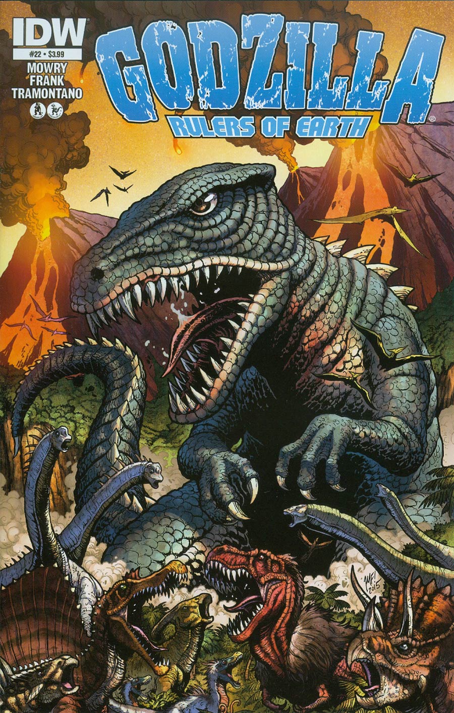 Godzilla Rulers Of The Earth #22 Cover A Regular Matt Frank Cover