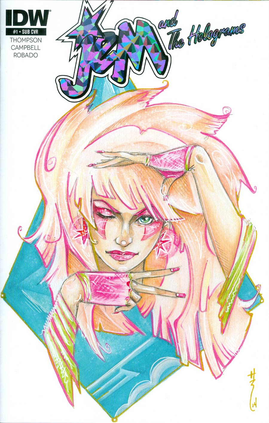 Jem And The Holograms #1 Cover F Variant Sarah Richards Subscription Cover