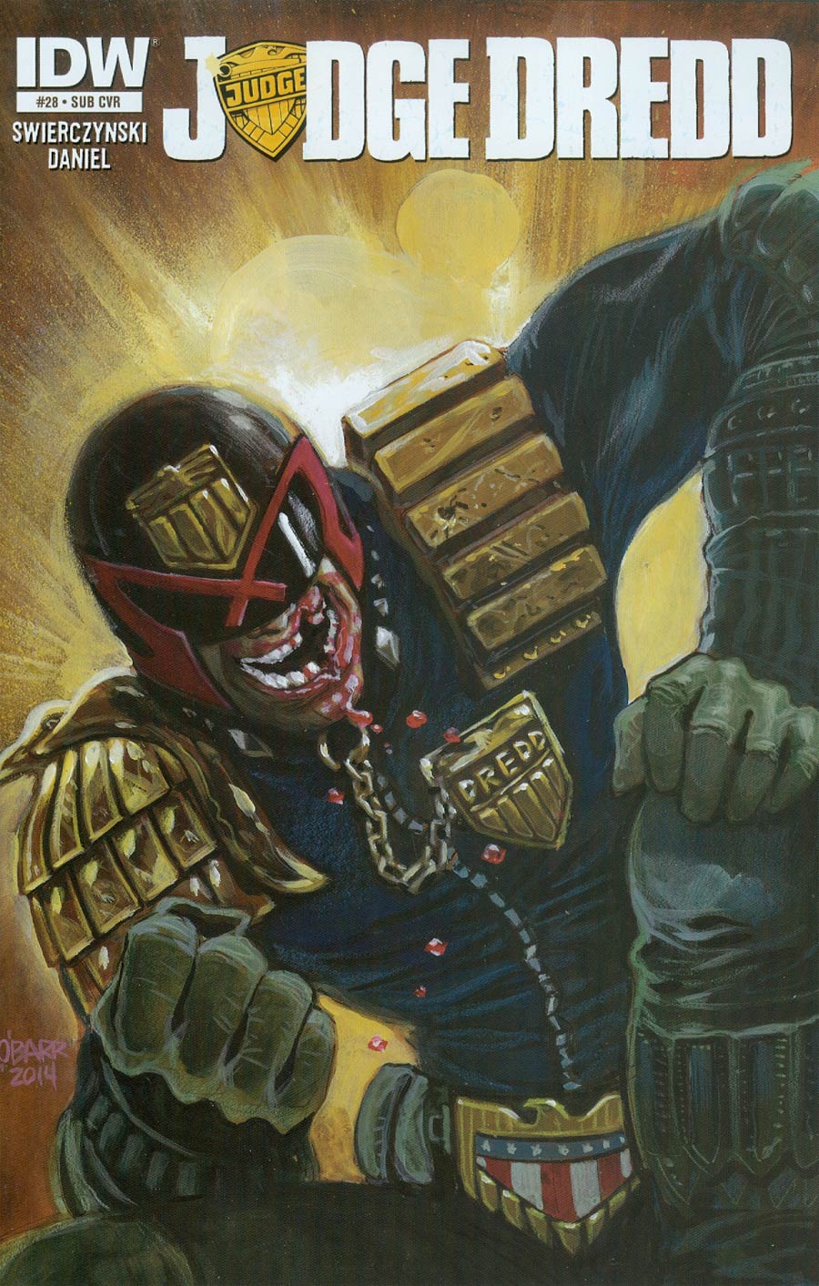 Judge Dredd Vol 4 #28 Cover B Variant James O Barr Subscription Cover