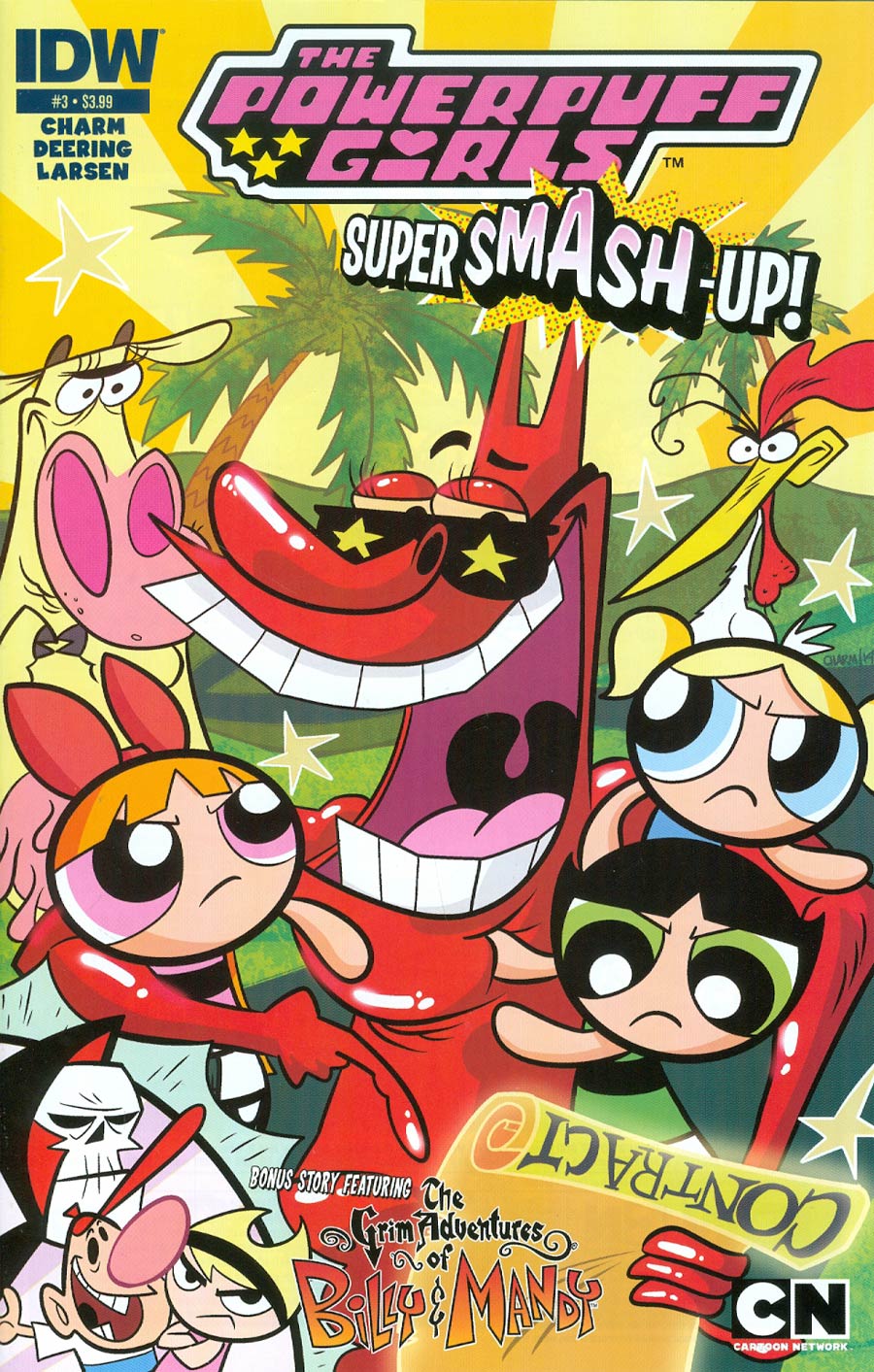 Powerpuff Girls Super Smash-Up #3 Cover A Regular Derek Charm Cover