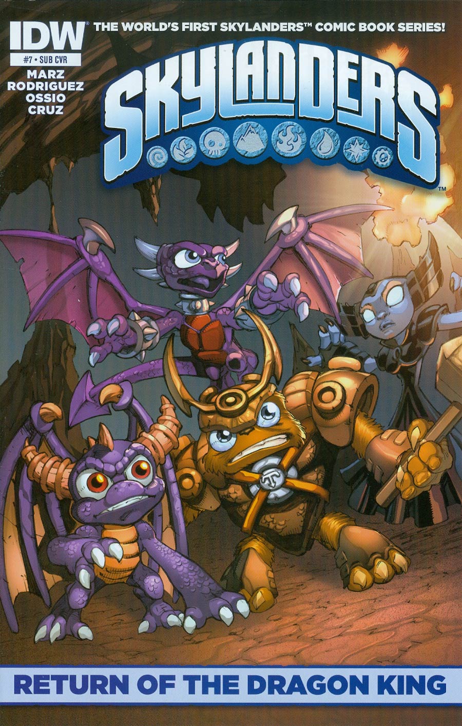 Skylanders #7 Cover B Variant Mike Bowden Subscription Cover