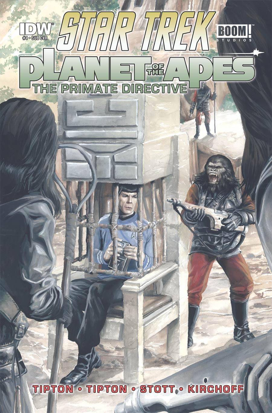 Star Trek Planet Of The Apes #4 Cover B Variant JK Woodward Subscription Cover