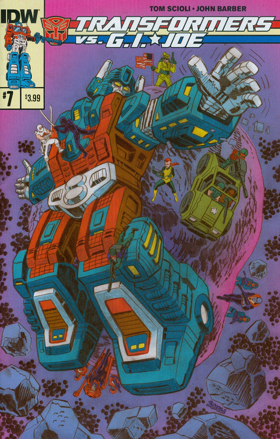 Transformers vs GI Joe #7 Cover A Regular Tom Scioli Cover