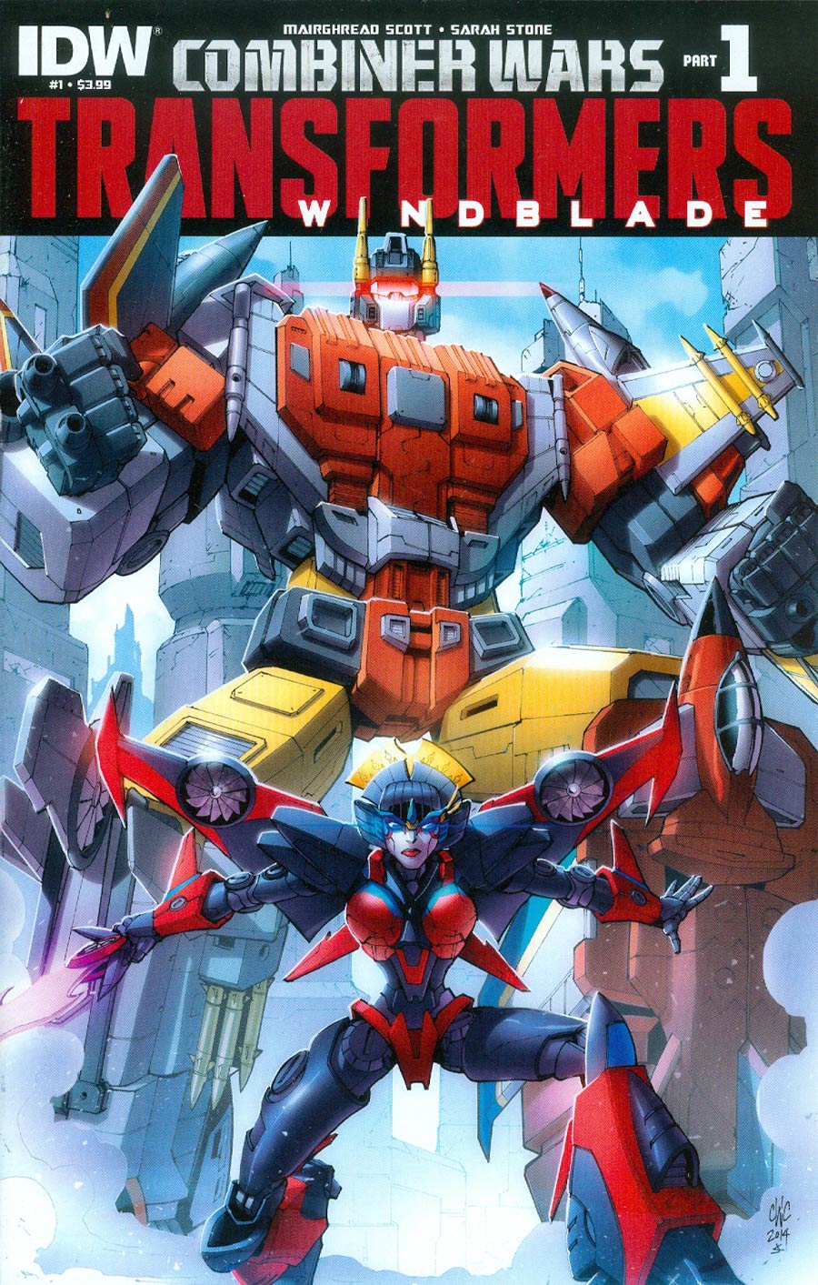 Transformers Windblade Combiner Wars #1 Cover A Regular Casey W Coller (Combiner Wars Part 1)