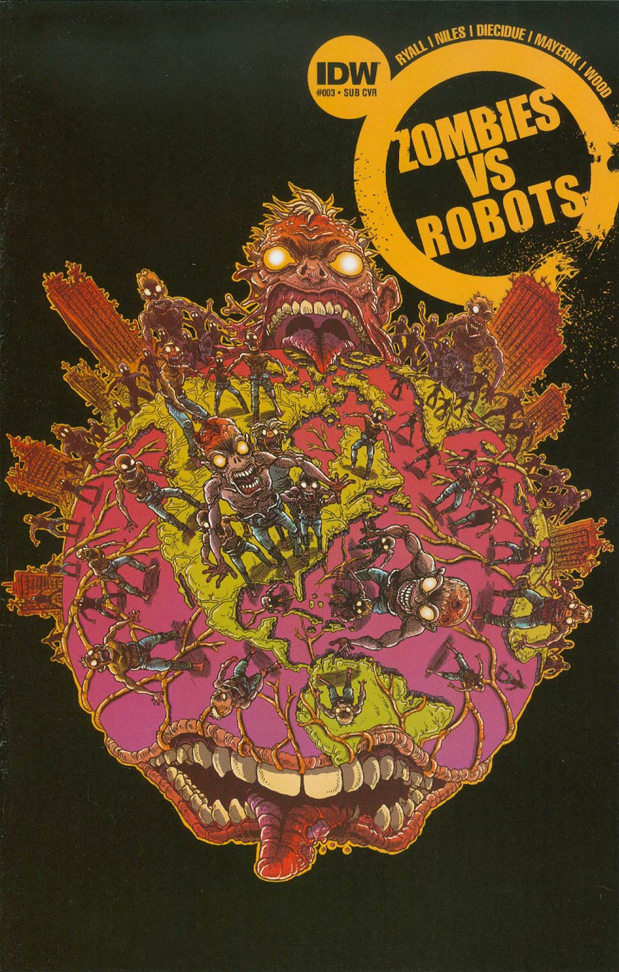 Zombies vs Robots Vol 2 #3 Cover B Variant James Stokoe Subscription Cover