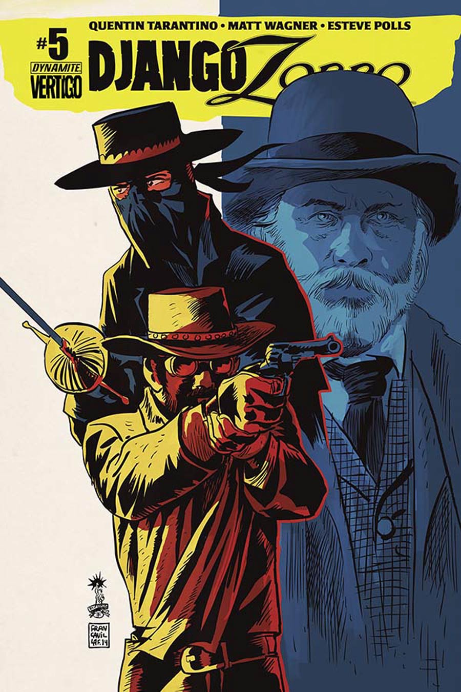 Django Zorro #5 Cover B Variant Francesco Francavilla Cover