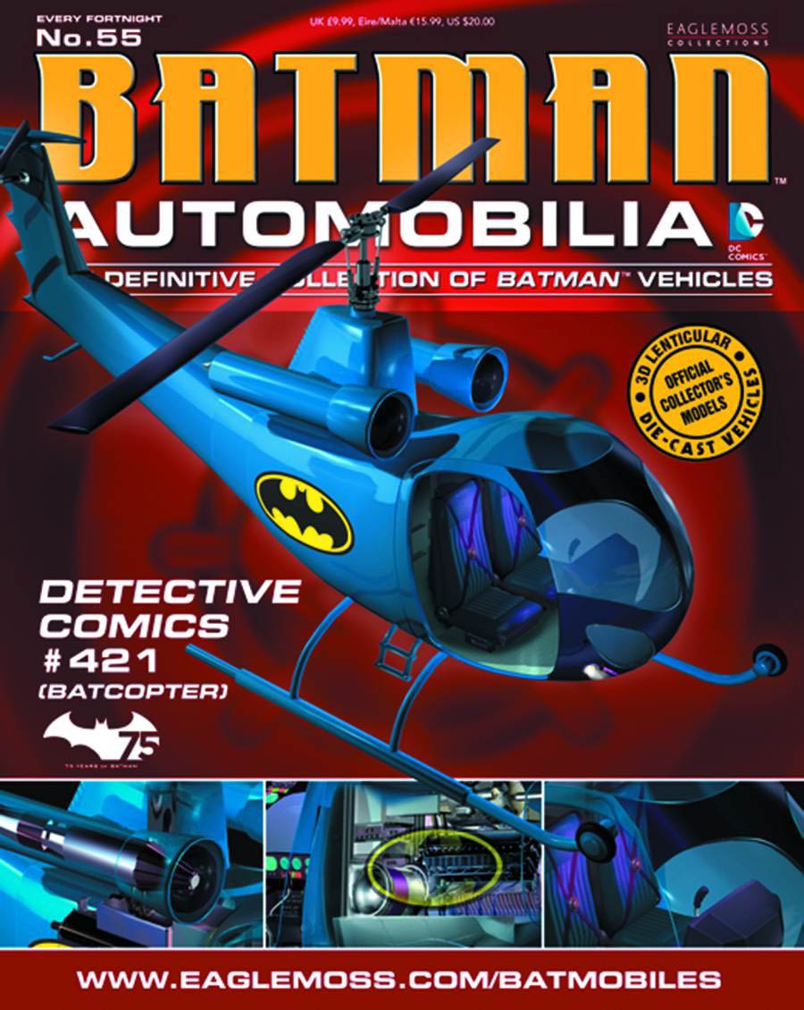 DC Batman Automobilia Collection Magazine #55 Detective Comics #421 Batcopter