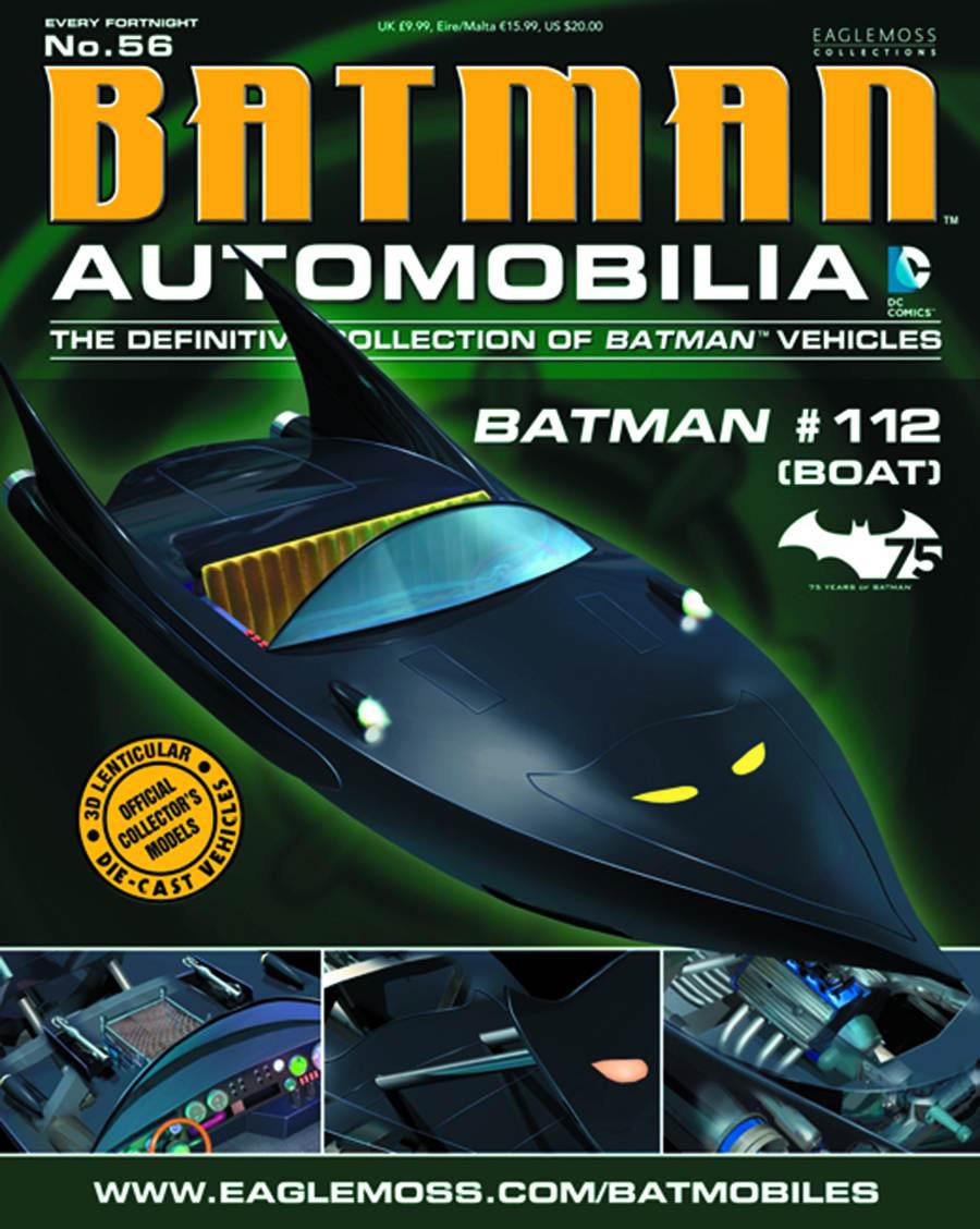 DC Batman Automobilia Collection Magazine #56 Batman #112 Boat