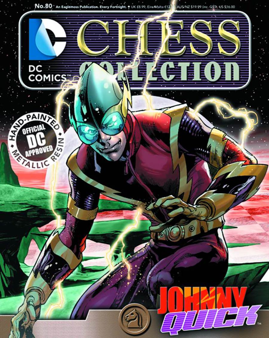 DC Superhero Chess Figure Collector Magazine #80 Johnny Quick White Knight