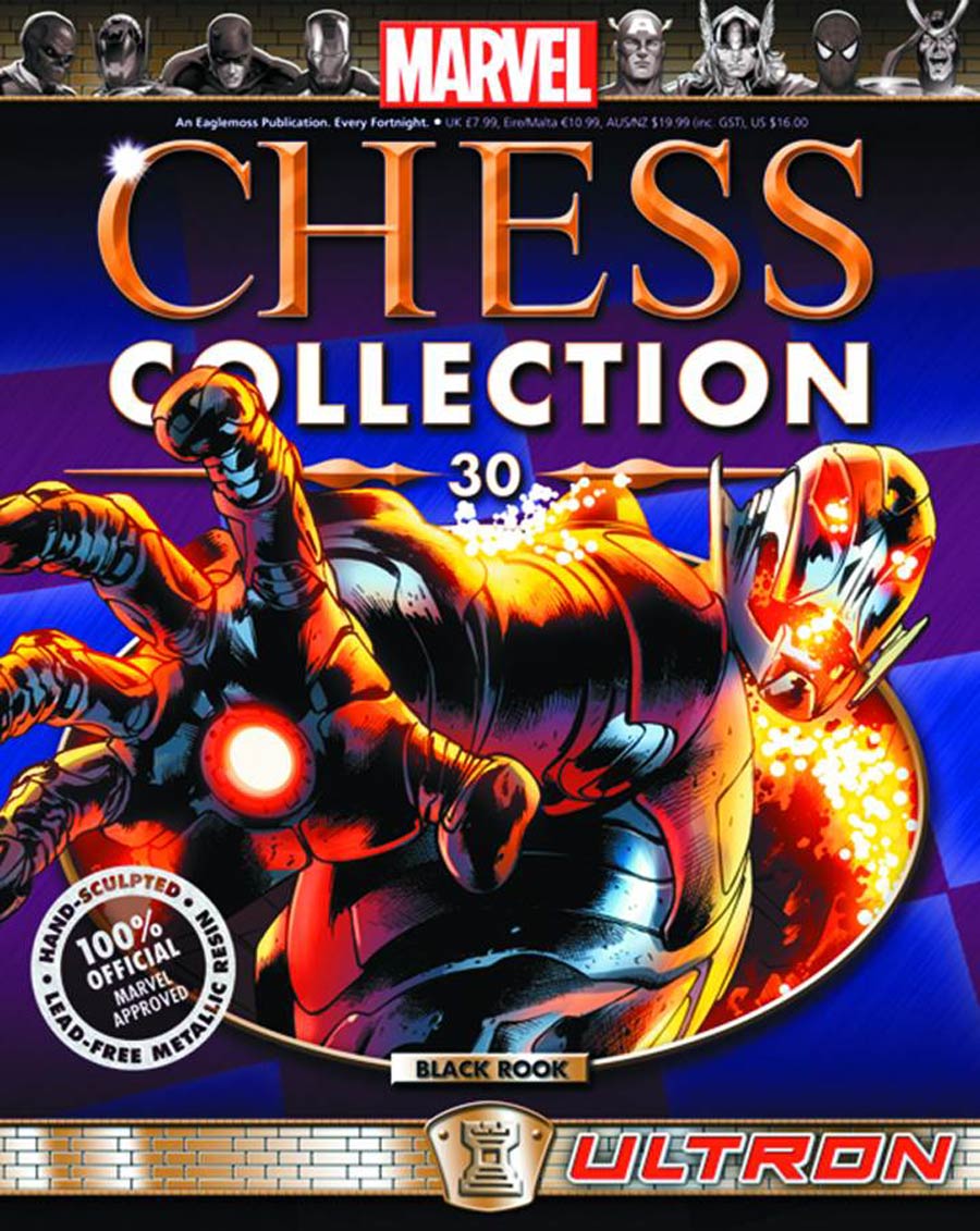 Marvel Chess Figure Collector Magazine #30 Ultron Black Rook