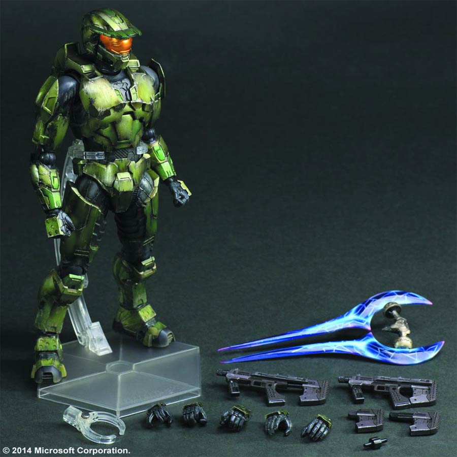 Halo 2 Play Arts Kai Master Chief Anniversary Edition Action Figure