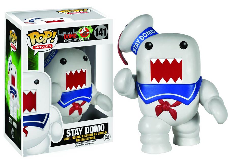 POP Movies 141 Domo Ghostbusters Domo Stay-Puft Marshmallow Man Vinyl Figure