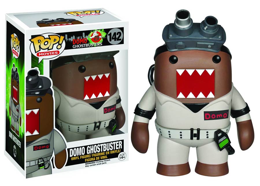 POP Movies 142 Domo Ghostbusters Domo Ghostbuster Vinyl Figure