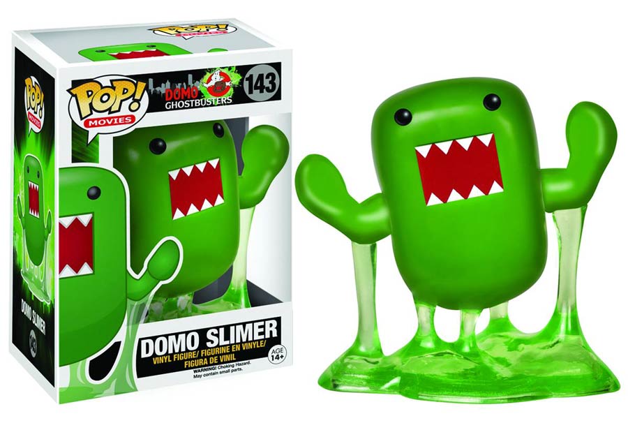 POP Movies 143 Domo Ghostbusters Domo Slimer Vinyl Figure