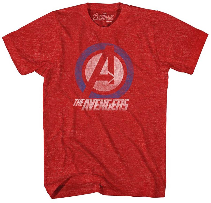 Avengers Avengeline Red Heather T-Shirt Large