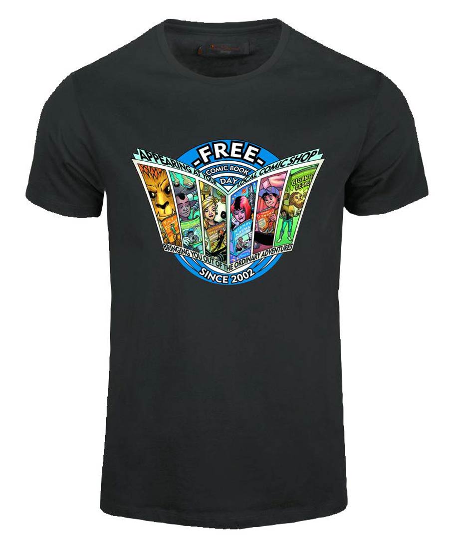 FCBD 2015 Commemorative Artist Amanda Conner Black T-Shirt Large
