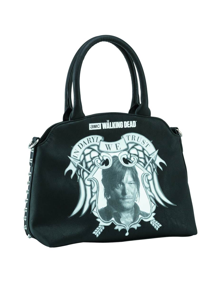 Walking Dead In Daryl We Trust Handbag - Black