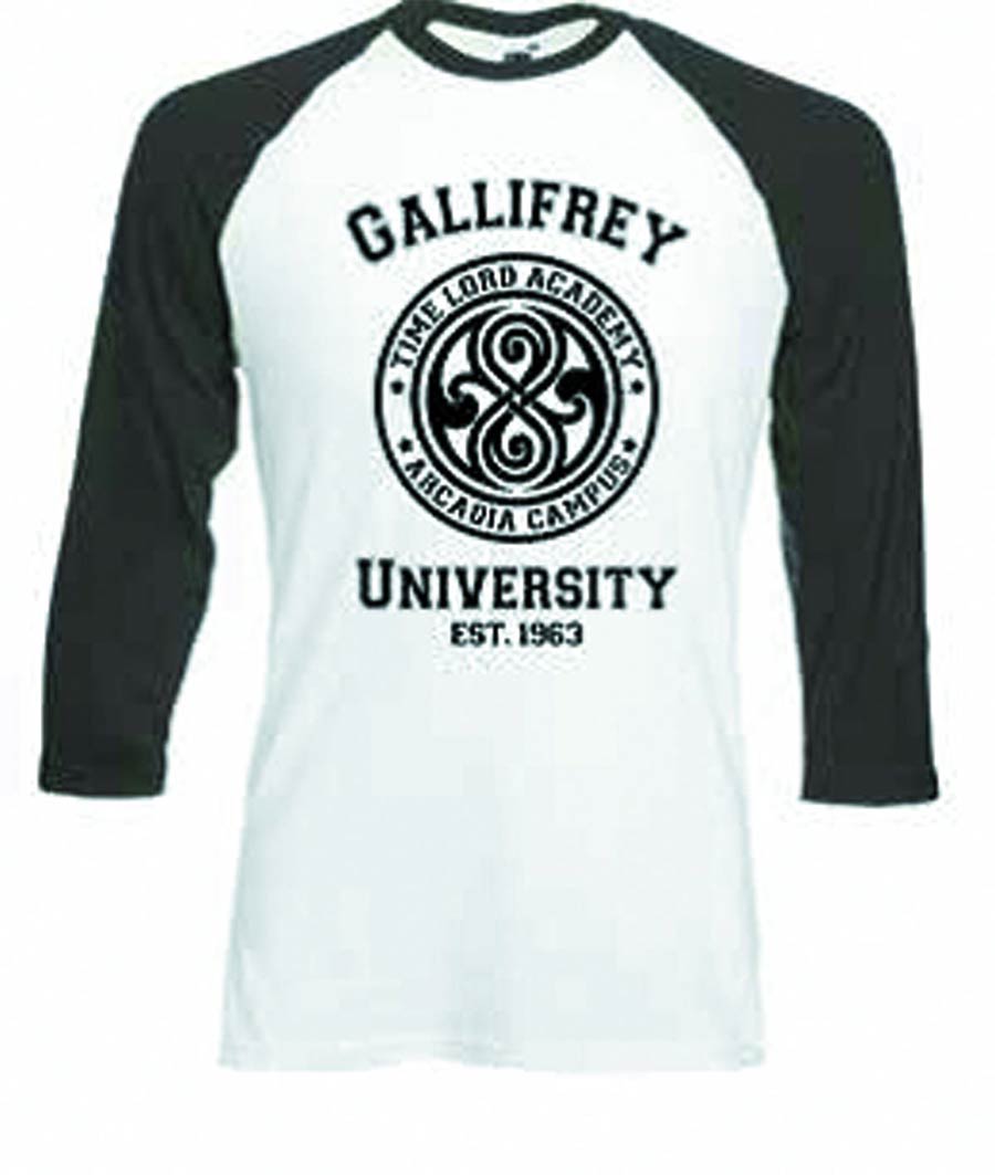 Doctor Who Gallifrey University Raglan Shirt Medium