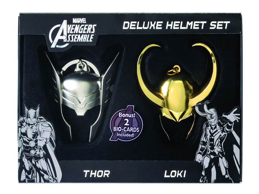 Marvel Heroes Thor & Loki Helmet Limited Edition 2-Piece Keyring Set