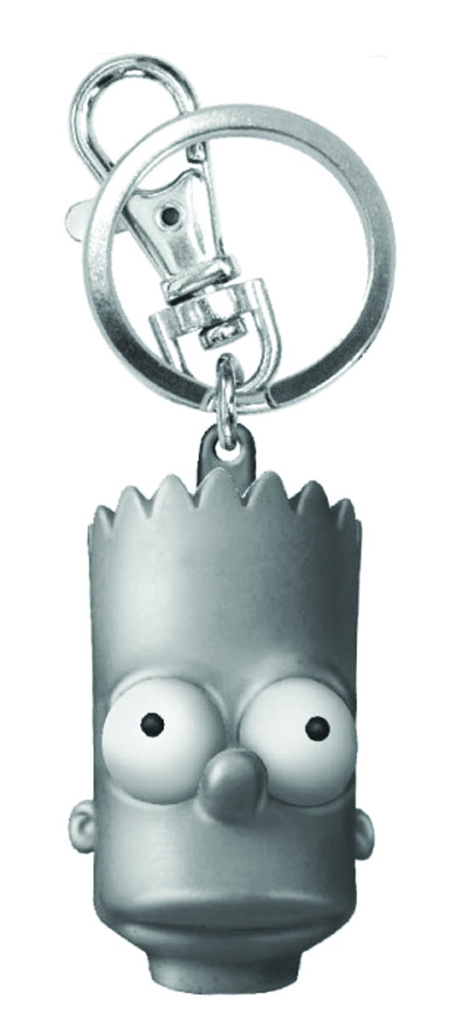 Simpsons Head Pewter Keyring Set - Bart Simpson
