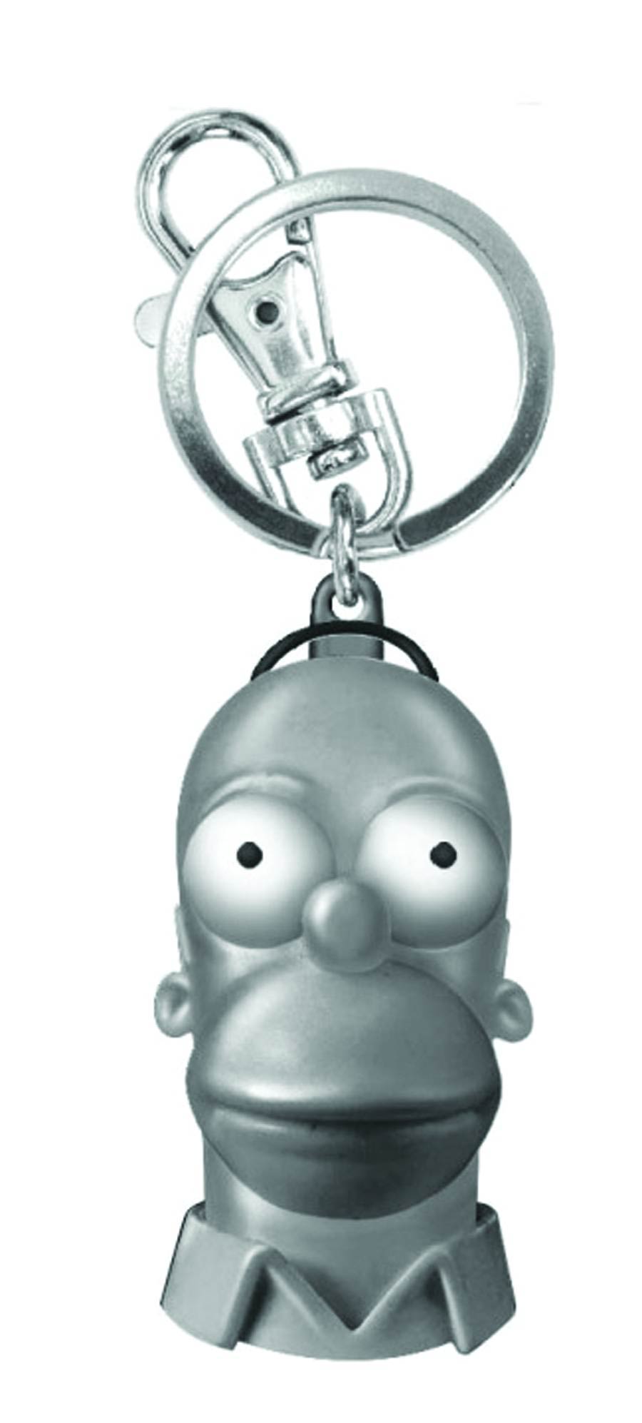 Simpsons Head Pewter Keyring Set - Homer Simpson