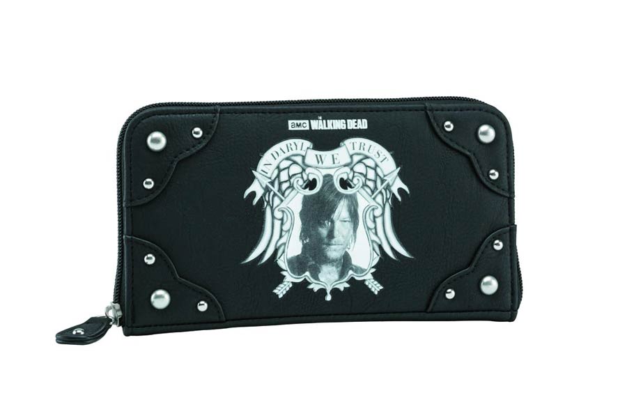 Walking Dead In Daryl We Trust Womens Wallet - Black