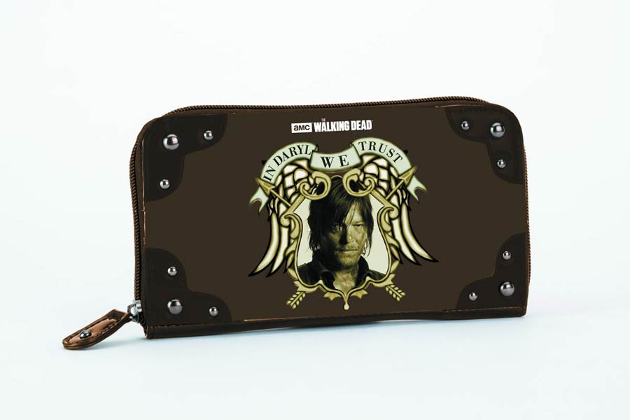 Walking Dead In Daryl We Trust Womens Wallet - Brown