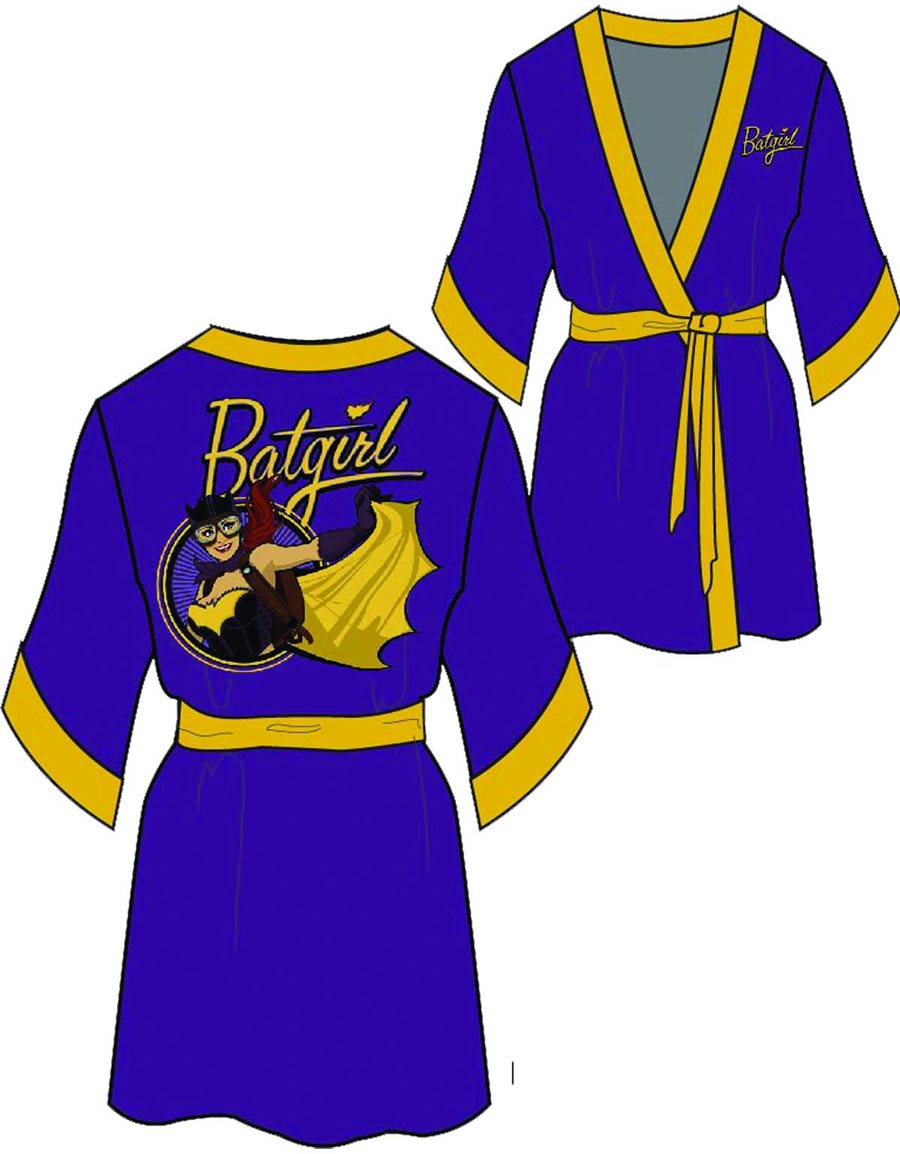 DC Bombshells Batgirl Previews Exclusive Satin Robe Large/X-Large