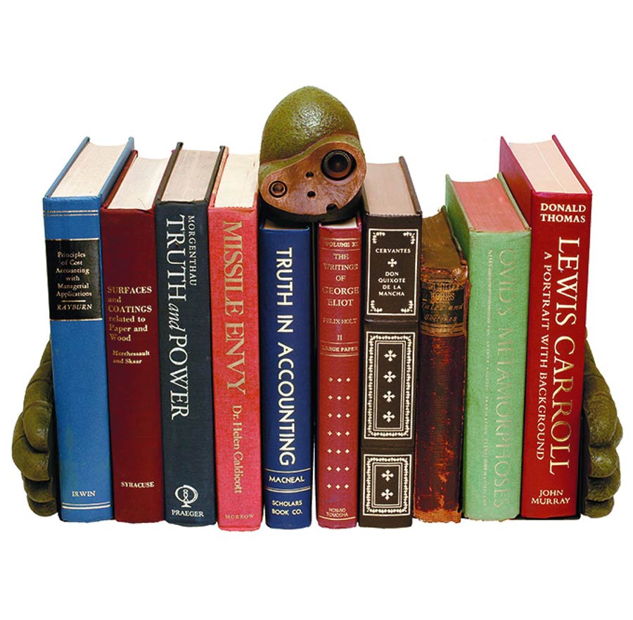 Castle In The Sky Robot Soldier Gardener Bookends