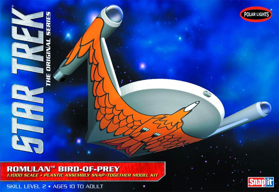 Star Trek Romulan Bird Of Prey 1/1000 Scale Snap Model Kit