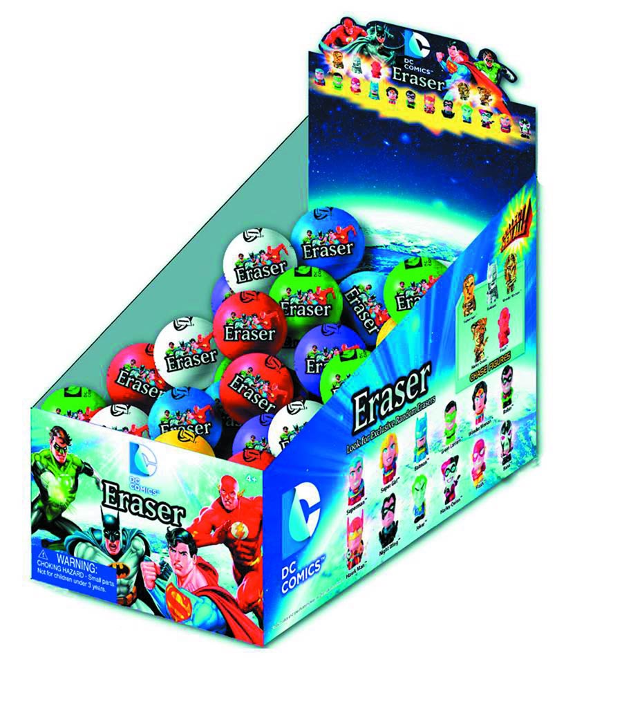 DC Heroes Figural Erasers 24-Piece Assortment Case
