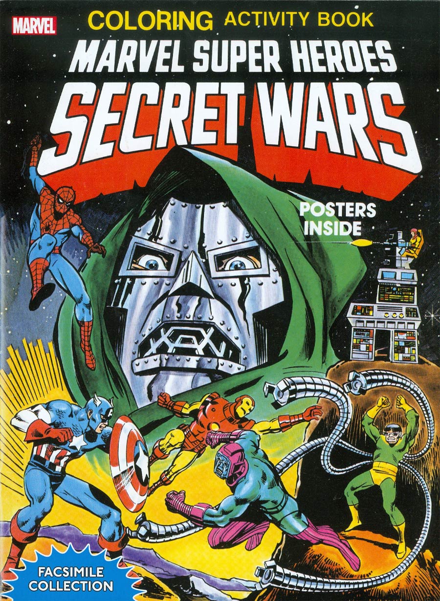Marvel Super Heroes Secret Wars Coloring Activity Book Facsimile Collection